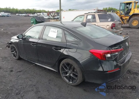 2022 Honda Civic Sport из США, поврежденный, VIN 2HGFE2F51NH605403